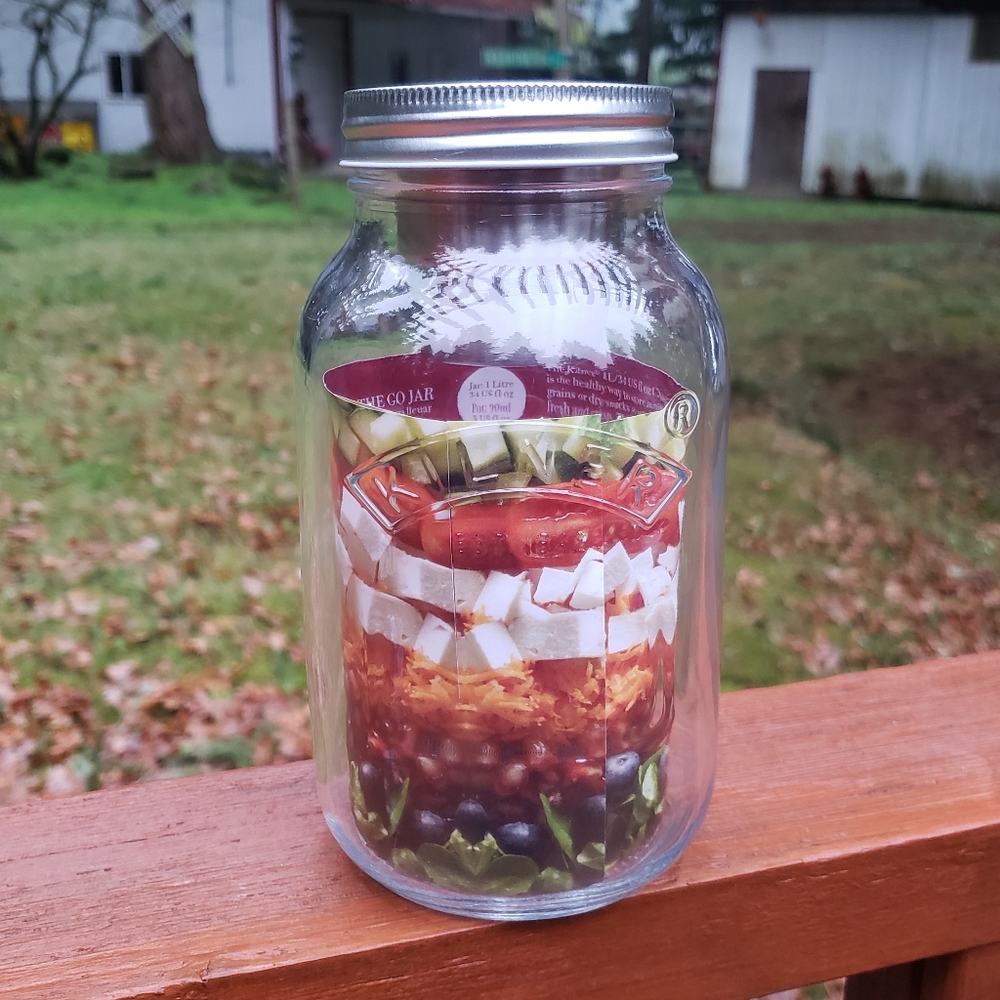 (NEW-ish) KILNER Food On The Go Glass Jar - 1L Capacity